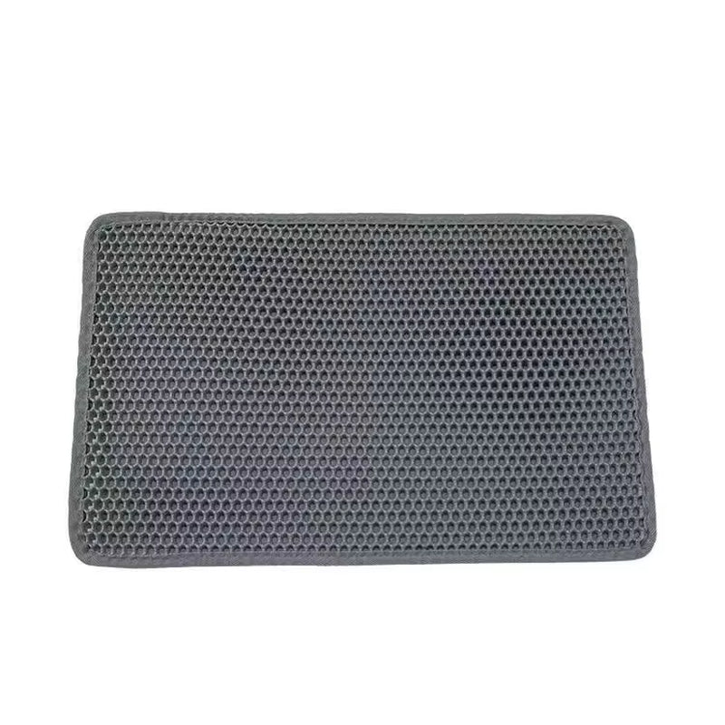 Double Layer Waterproof Cat Litter Mat - Non-Slip and Washable Pet Litter Box Pad with Gift