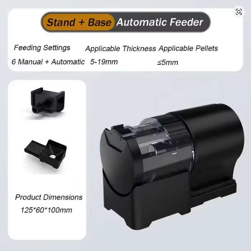 Automatic Fish Feeder with 100ML Capacity - Battery Operated Programmable Timer for Aquariums, Ideal for Vacation Use