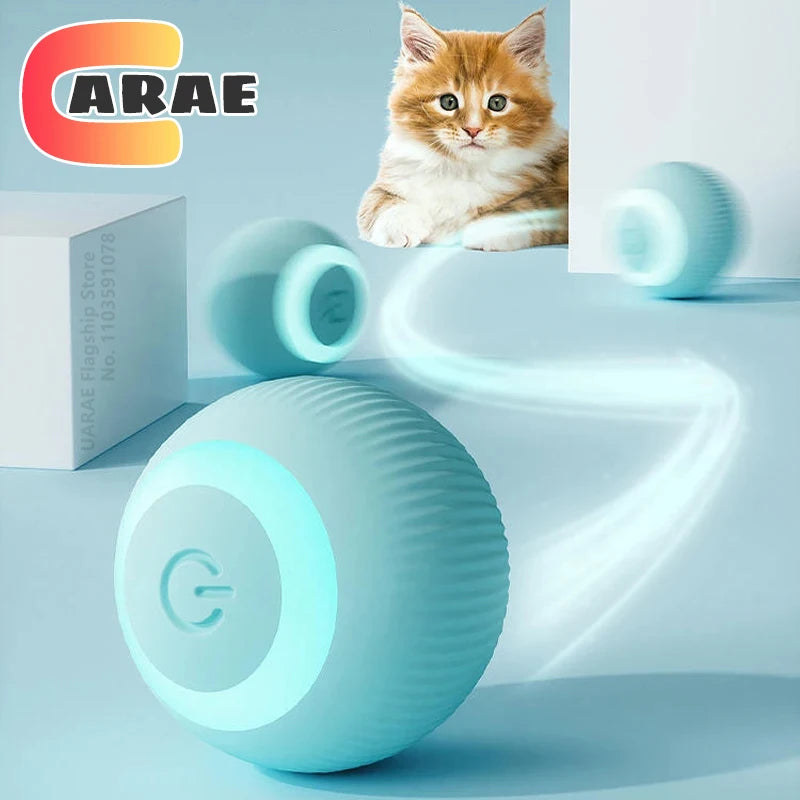 Electric Interactive Rolling Ball for Cats - Smart Rotating Toy and Game Accessory