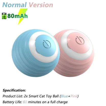 Electric Interactive Rolling Ball for Cats - Smart Rotating Toy and Game Accessory