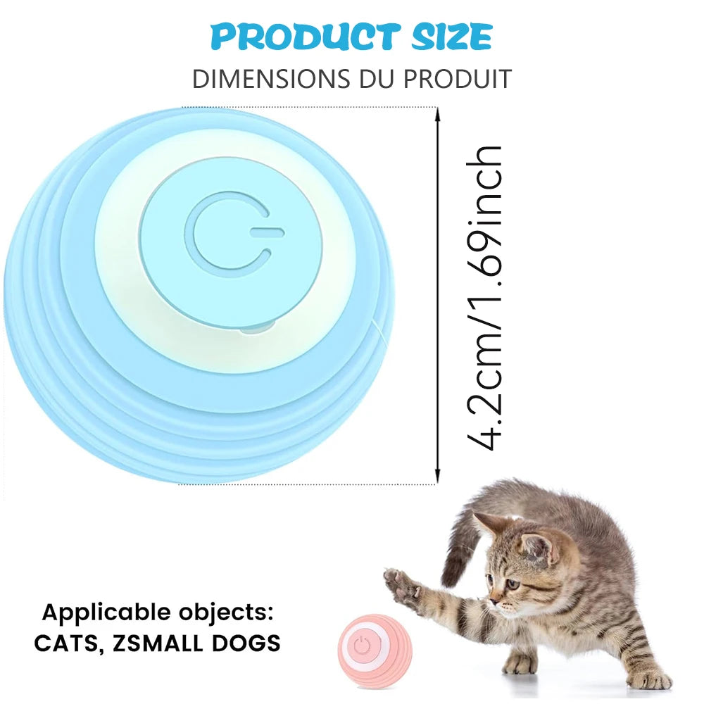 Electric Interactive Rolling Ball for Cats - Smart Rotating Toy and Game Accessory