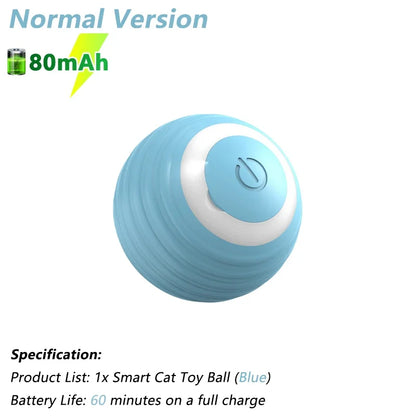 Electric Interactive Rolling Ball for Cats - Smart Rotating Toy and Game Accessory