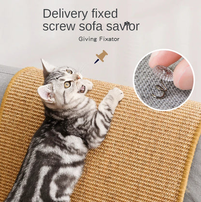 Sisal Cat Scratcher Mat - Furniture Protector for Cats, Ideal for Nail Sharpening and Scratching