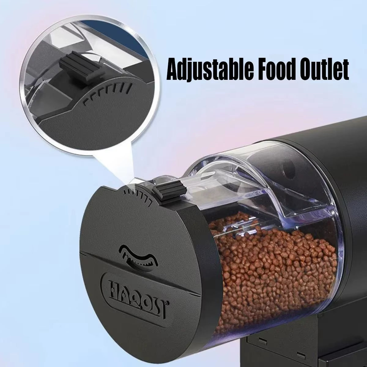 Automatic Fish Feeder with 100ML Capacity - Battery Operated Programmable Timer for Aquariums, Ideal for Vacation Use